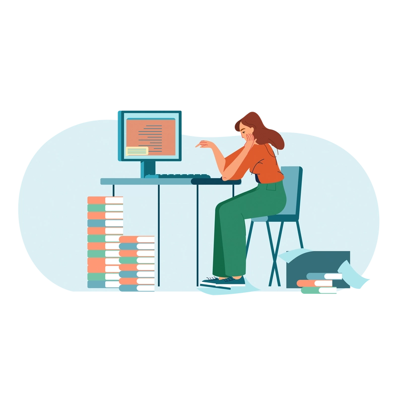 Persoană care exprimă oboseala fizică