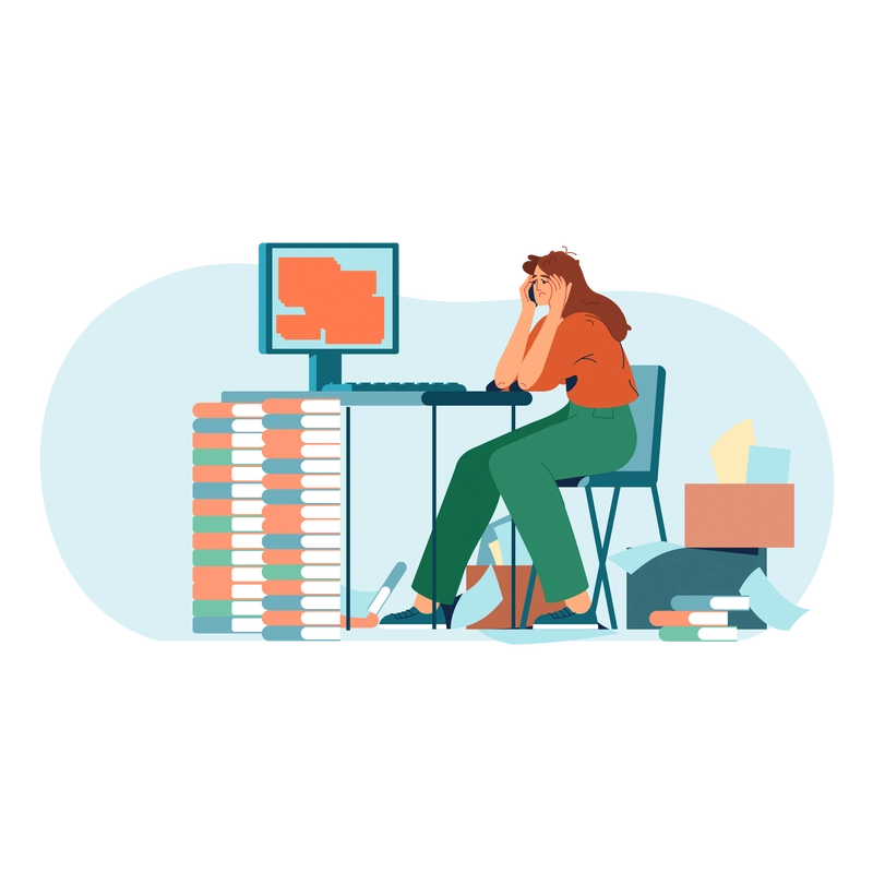 Persoană care exprimă oboseala cronică